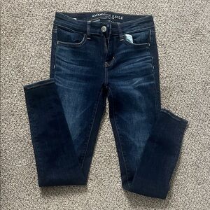American Eagle Outfitters Women's Deep Indigo Skinny Jeans